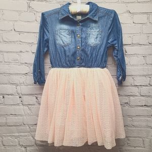 Girls Denim Tutu Dress Size 8